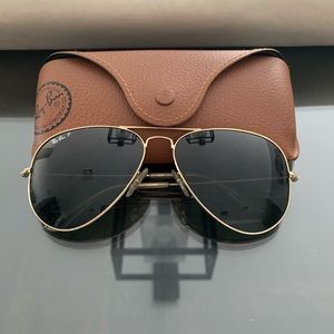 Ray Ban Aviators Polarized 62mm